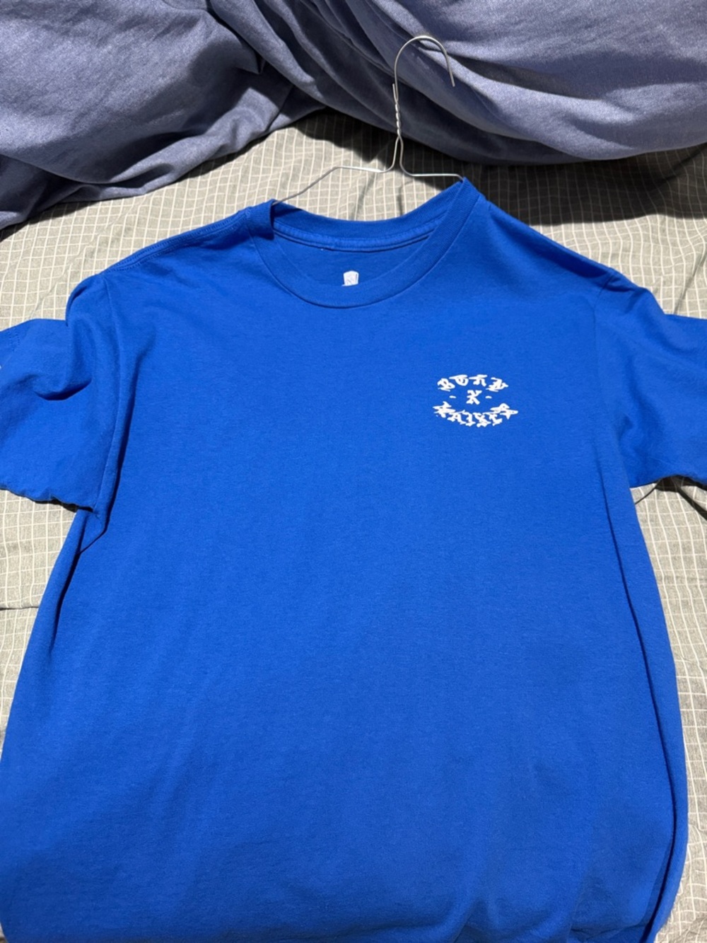 Born x raised blue wavy tee